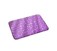 1pcs Cobblestone Embossed Bath Mat Non-Slip Carpets Water Absorption Washable Bathtub Floor Rug Shower Doormat Bathroom Decor pour Salle(Color 4)