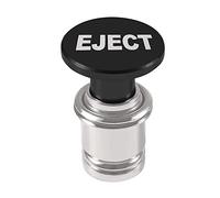 1pcs Couvercle de prise allume-cigarette pour voiture Chauffe allume-cigare Bouton poussoir 12V EJECT FIRE MISSIL Bouton de remplacement convenant à la plupart des véhicules automobiles (Black EJECT)
