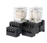 1Pcs CR-MX Series Intermediate Small Relay CR-MR024AC/DC2L/4L CR-MX230AC2L/4L CR-M2/4SFB/FBN(CR-MX024DC2L DC24V) Controls Relays