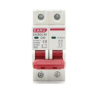1pcs DC 1000V Solaire Mini Disjoncteur Interrupteur de Protection contre les Surcharges 2P DC1000V Photovoltaïque MCB PV (Size : 2P, Color : 6A)(40a)