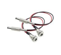 1PCS DC099 5.5 X 2.1mm 5.5 X 2.5mm DC Power Socket Threaded Female Connector Adapter with 20AWG Cable Wires DC-099 10CM 20CM(Male to Female,5.5X2.5MM,Line length20CM)