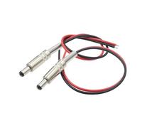 1PCS DC099 5.5 X 2.1mm 5.5 X 2.5mm DC Power Socket Threaded Female Connector Adapter with 20AWG Cable Wires DC-099 10CM 20CM(DC Male,5.5X2.1MM,Line length10CM)