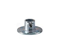 1pcs DN40（ID 50mm）Tube Base accords tubulaires en acier forgé galvanisé pour système de garde - corps