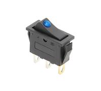 1pcs DOT-2D3P-BLUE-LED KCD3 220V ON/OFF SPST Rocker Switch Single Pole Single Throw 20A 125VAC
