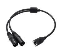 1Pcs Dual 3Pin XLR Male to RJ45 Adapter RJ45 to Dual XLR Cable