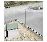 1pcs Durable Aluminum Glass Railing Spigot Clamp for Indoor/Outdoor Use - Perfect for Patios, Balconies, and Stairs(Silver)