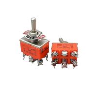 1PCS E-TEN1322 15A/250V 6 pin Switch Cap On-Off-On Miniature Toggle Switches orange NWPNLXEA(E-TEN1322)