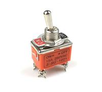 1Pcs Electrical Toggle Switch AC 250V 15A Amps On/Off 2 Position DPST 4 Screw Terminals Toggle Switches 33 * 20 * 20mm NWPNLXEA