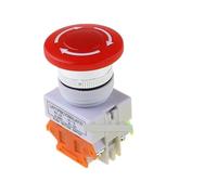 1PCS Emergency Stop Switch Push Button Mushroom PushButton 1NO 1NC LAY37-11ZS NWPNLXEA(LAY37-11ZS)