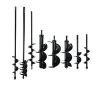 1pcs en acier en carbone jardin jardinière tarière spirale foret bits de fleur de fleur de planteur de fleur de foreur de foret de jardinage de jardin,4.6x37cm