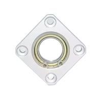 1pcs Flange Square Housing Single Bearings with Housings Bearing seat Assembly(6204ZZ-20-20)