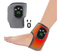 1pcs Foot Renew Triple Method Massager, Portable Heated Ankle Massager USB-C Charging Electric Heating Joint Care Tool 3 Modes Lightweight Calf Massagers for Home Office Relieves Fatigue