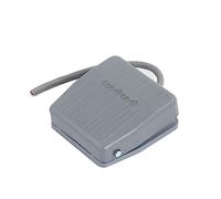 1PCS Footswitch Commutateur de commande momentané au pied Pédale d'alimentation électrique SPDT Gris TDFS-201 10A 250V (Color : with 2M Wire)(Only 1 Footswitch)