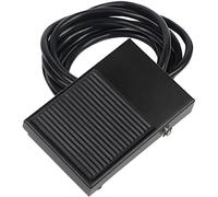 1PCS Footswitch Iron Shell Foot Interrupteur de commande momentané Pédale d'alimentation électrique SPDT FS-1 10A 250VAC (Color : 2M Wire)(1m Wire)