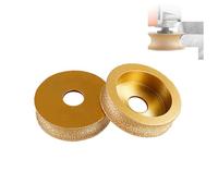 1pcs Fraise DiamantéE Pour Bord ExtéRieur,75mm Meule DiamantéE BraséE Sous Vide Bord Demi-Rond Profilé De Bordure (15mm)