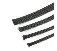 1pcs Gaine De Tresse Isolée, For L'amélioration De L'habitat 1/10/50/M 4/6/8/10/12/16//18/20/25/30mm Protection De Presse-étoupe De Câble À Fil Serré Manchon De Câble Noir ( Color : 10mm , Size : 50M