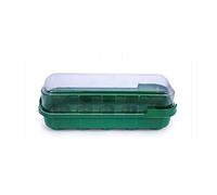 1pcs Gardening Home Decoration Fleshy Nursery Tray Three-Color 10-Hole Can Be Placed Nursery Block Flip Nursery Box (Color : Black) (Green)