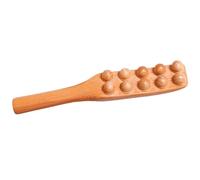 1Pcs Guasha Wood Stick Tools Wooden Therapy Scraping Lymphatic Drainage Massager,Double Row Point Treatment GuaSha Tools