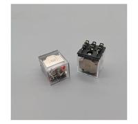 1PCS HH63P LY3NJ JQX-13 Relay 220v24v 12v 12 Volt AC/DC 10A 11PIN Silver Electromagnetic Coil Relay WITH Base NWPNLXEA(DC12,Hand)