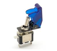 1pcs High Blue 12V 20A Racing Car Truck Boat Cover LED Push Button Rocker Toggle Switch Control+ cover