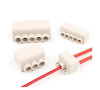 1PCS High Power Wire Connector Screw Wiring Terminal Block 1 in multiple out Cable Splicing 60A/400V 1-6mm2 80A/1000V 2.5-16mm2 NWPNLXEA(ZK-316)