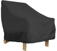 1pcs Housse Protection Pour Fauteuil Exterieur Jardin, 80x 85x 91cm Housse De Chaise Empilables En Tissu Oxford 210d, Bache Fauteuil Jardin Avec Corde Et Boucle Pour Meubles Extérieur (Choix B)
