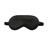 1pcs Imitated Silk Eye Cover Mask Sleep Eyes Comfortable Soft Night Sleeping(Black)