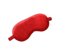 1pcs Imitated Silk Sleep Eye Mask Shading Patch Portable Travel Relax Eyepatch Lunch Break Cover Night Health Sleeping Shield(Red)