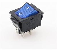 1pcs interrupteur à bascule à verrouillage interrupteur d'alimentation E/S 4/6 broches avec lumière 16A 250VAC 20A 125VAC KCD4 (Color : 2, Size : 6PIN)(2,4PIN)