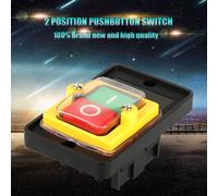 1Pcs KA0-5 380V 10A Black 2 Position Power Control Pushbutton Switch