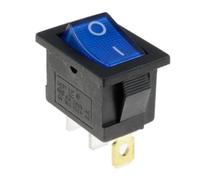 1PCS KCD1 2PIin 3Pin Boat Car Rocker Switch 6A/10A 250V/125V AC Red Yellow Green Blue black Button KCD1 NWPNLXEA(Blau)