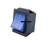 1PCS KCD4-202 boat rocker switch power switch 2Position 4 Pins/6 Pins with light 31x25mm 20A 125VAC 16A 250VAC light switch NWPNLXEA(Blau,4 Pins)
