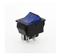 1Pcs KCD4-202 rocker switch power switch 4Pin with light 31x25mm 20A 125VAC 16A 250VAC NWPNLXEA(Blau)