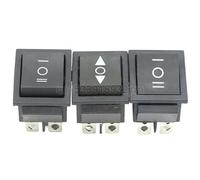 1PCS KCD4 25X31mm Black Rocker Switch 6 Pin 3 Position ON-OFF-ON Double Reset/Latch Switch 16A 250V 20A 125VAC(Beige)