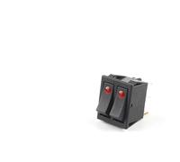 1PCS KCD4 31x25mm 6Pin 2/3 Position 16A/250V 20A/125V Double Light Rocker Switch ON-OFF/ON-OFF-ON Boat Power Car Switch NWPNLXEA(Red Dot Light)