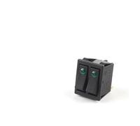 1PCS KCD4 31x25mm 6Pin 2/3 Position 16A/250V 20A/125V Double Light Rocker Switch ON-OFF/ON-OFF-ON Boat Power Car Switch BIANMTSW(Green Dot Light)