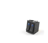 1PCS KCD4 31x25mm 6Pin 2/3 Position 16A/250V 20A/125V Double Light Rocker Switch ON-OFF/ON-OFF-ON Boat Power Car Switch NWPNLXEA(Blue Dot Light)
