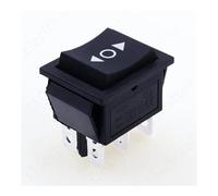 1PCS KCD4 Black Rocker Switch Power Switch ON-OFF-ON 3 Position 6 Pins The arrow is reset 16A 250VAC/ 20A 125VAC NWPNLXEA(Arrow)