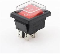 1PCS KCD4 Interrupteur à bascule à verrouillage Interrupteur d'alimentation autobloquant DPST I/O 4 broches 16A 250VAC 20A 125VAC (Color : 3)(3)