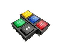 1Pcs KCD4 Rocker Switch Power ON-OFF-ON 3 Position 6 With Yellow Light 16A 250VAC/ 20A 125VA RNUMLIGH