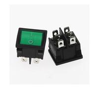 1Pcs KCD5 Rocker Switch 4 6 Pin 2 Level 6A 250V OFF-ON Multiple Colour Multifunctional Accessories With lights NWPNLXEA(Green 6Pin)