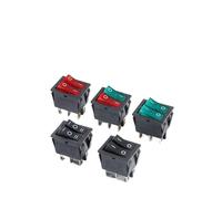 1PCS KCD6 6PIN 16A 250V 20A 125V Double Light Switch Rocker Switch 4p ON-OFF KCD6 Boat Power Switch 2*SPST NWPNLXEA(Black 6Pin 3Gear)