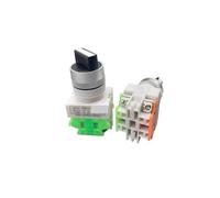 1PCS LAY37 lock Y090-11X2 1NO 1NC Rotary switch knob button 22mm 4 Screws terminals 3 position/2 position ON-OFF-ON ON-OFF LAY7 NWPNLXEA(3 position)