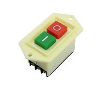 1PCS LC3-5 LC3-10 Interrupteur à bouton-poussoir marche/arrêt marche/arrêt 10A/380V Interrupteur de machine de découpe de meuleuse de perceuse de table(LC3-10)