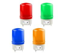 1pcs LTE-1101J Rotating Flashing AC 220V DC 24V 12V LTE-1101 Rotating Beacon Warning LED Buzzer/NO Sound Strobe Alarm Lamp(Yeoolw,NO SOUND_DC24V)