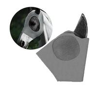 1pcs Masques Anti-Mouches de Cheval, Masques élastiques Anti-Mouches de Cheval, Masques Anti-Mouches avec Couvre-Oreilles, Masques de Cheval Anti-UV, Confortables et Respirants, réutilisables (Gris)