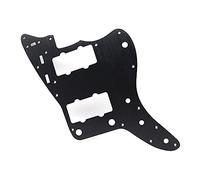1pcs Metal Aluminum Alloy JM Electric Guitar Guard Front Guard Plate Guitar Pickguards for Jazzmaster Guitar(1pcs Black)