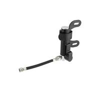 - 1pcs Mini pompe à vélo Kit portable en alliage d'aluminium noir 10x2x3.5cm