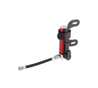 - 1pcs Mini pompe à vélo Kit portable en alliage d'aluminium rouge 10x2x3.5cm