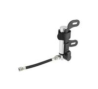 - 1pcs Mini pompe à vélo Kit portable en alliage d'aluminium ton argent 10x2x3.5cm